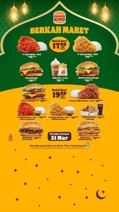 Promo Harga Berkah Maret  - Burger King