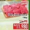 Promo Harga Daging Rendang Sapi Spesial per 100 gr - Hypermart