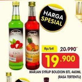 Promo Harga MARJAN Syrup Boudoin 460 ml - Superindo