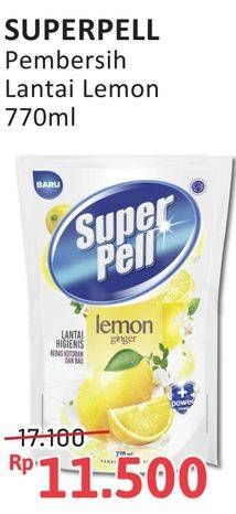 Promo Harga Super Pell Pembersih Lantai Lemon Ginger 770 ml - Alfamidi