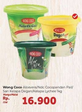 Promo Harga WONG COCO Nata De Coco Cocopandan, Dugan, Lidah Buaya, Lychee 1000 gr - Carrefour