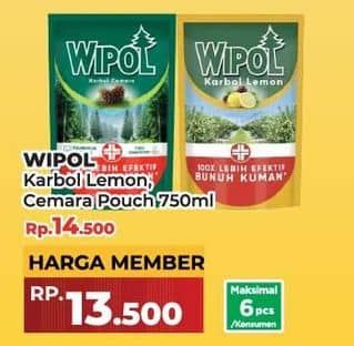 Promo Harga Wipol Karbol Wangi Lemon, Cemara 750 ml - Yogya