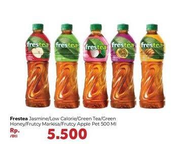 Promo Harga FRESTEA Minuman Teh Apple, Green Honey, Green Tea, Markisa, Original, Original Low Calories 500 ml - Carrefour
