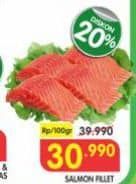 Promo Harga Salmon Fillet per 100 gr - Superindo