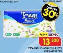 Promo Harga Tessa Facial Tissue Nature 120 sheet - Superindo