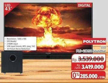 Promo Harga POLYTRON PLD 43B150  - Lotte Grosir