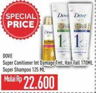 Promo Harga Dove Super Conditioner/Shampoo  - Hypermart