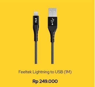 Promo Harga FEELTEK Lightning to USB 1M  - iBox
