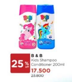Promo Harga B&b Kids Shampoo & Conditioner 200 ml - Watsons