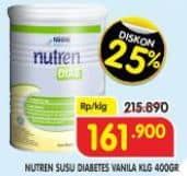 Promo Harga Nestle Nutren Diabetik Vanilla 400 gr - Superindo