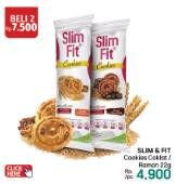 Promo Harga Slim & Fit Cookies Dark Chocolate, Raisin Cinnamon 22 gr - LotteMart