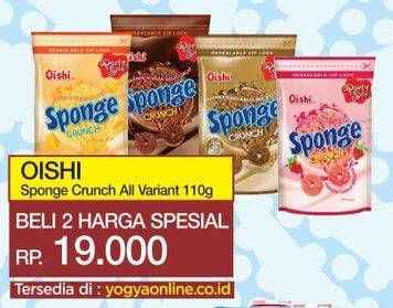 Promo Harga OISHI Sponge Crunch All Variants per 2 pouch 110 gr - Yogya