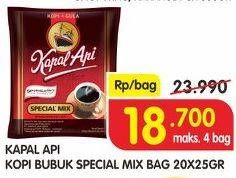 Promo Harga Kapal Api Kopi Bubuk Special Mix 20 sachet - Superindo