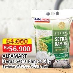 Promo Harga Alfamart Beras Setra Ramos 5000 gr - Alfamart