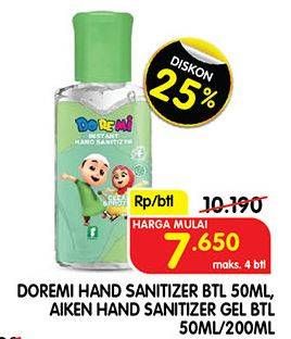 Promo Harga DOREMI/AIKEN Hand Sanitizer  - Superindo