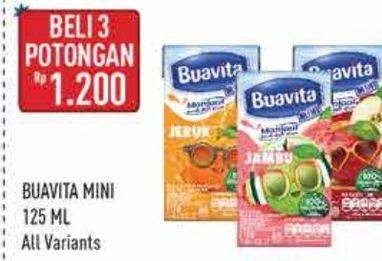 Promo Harga Buavita Fresh Juice All Variants 125 ml - Hypermart