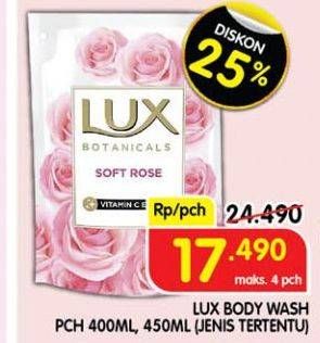 Promo Harga LUX Body Wash 400 ml - Superindo
