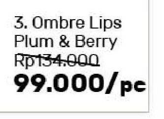 Promo Harga PIXY Matte In Love Ombre Lips Plum Berry  - Guardian