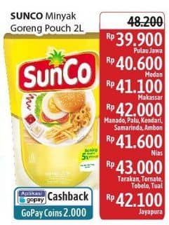 Promo Harga Sunco Minyak Goreng 2000 ml - Alfamidi