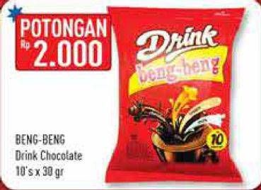 Promo Harga Beng-beng Drink Chocolate per 10 sachet 30 gr - Hypermart