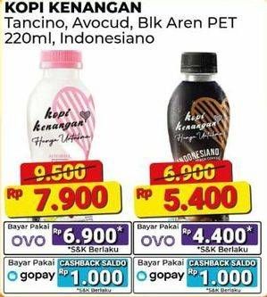 Promo Harga Kopi Kenangan Ready to Drink Mantancino, Avocuddle, Black Aren 220 ml - Alfamart