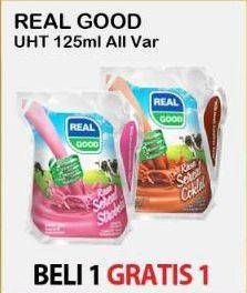 Promo Harga Real Good Susu UHT All Variants 125 ml - Alfamart