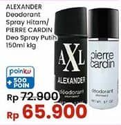 Promo Harga Pierre Cardin/Alexander Deodorant Spray  - Indomaret