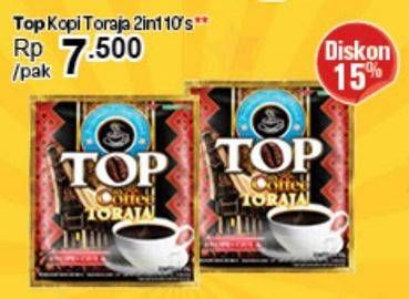 Promo Harga Top Coffee Kopi Toraja 10 pcs - Carrefour