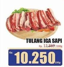 Promo Harga Iga Sapi Potong per 100 gr - Hari Hari