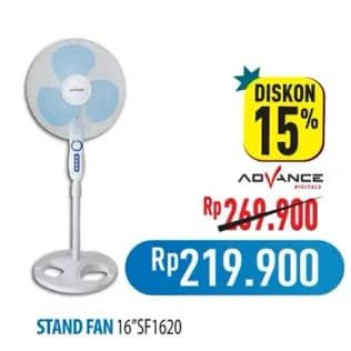 Promo Harga Advance SF-1620 Kipas Angin 16 Inch  - Hypermart
