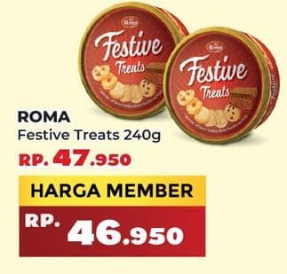 Promo Harga Roma Festive Treats 240 gr - Yogya