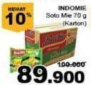 Promo Harga INDOMIE Mi Kuah Soto Mie per 40 pcs 70 gr - Giant