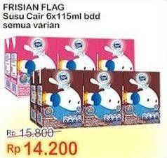 Promo Harga FRISIAN FLAG Susu UHT Milky Zuzhu Zazha All Variants 115 ml - Indomaret