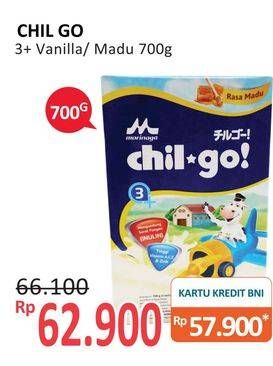 Promo Harga MORINAGA Chil Go Bubuk 3+ Madu, Vanilla 700 gr - Alfamidi