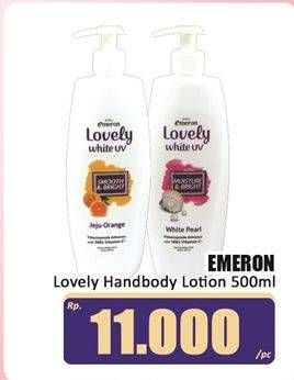 Promo Harga Emeron Lovely White Hand & Body Lotion 500 ml - Hari Hari