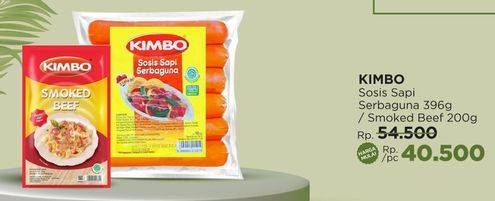 Promo Harga Kimbo Sosis Sapi Serbaguna/Smoked Beef  - LotteMart