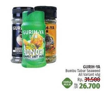 Promo Harga GURIH YA Seaweed All Variants 45 gr - LotteMart