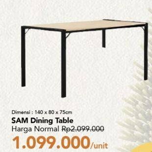 Promo Harga Sam Dining Table  - Carrefour