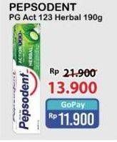 Promo Harga Pepsodent Pasta Gigi Action 123 Herbal 190 gr - Alfamart