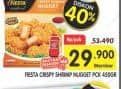 Promo Harga Fiesta Crispy Shrimp Nugget Pck 450gr Crispy Shrimp 450 gr - Superindo