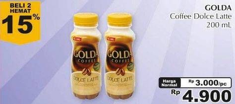 Promo Harga Golda Coffee Drink per 2 botol 200 ml - Giant