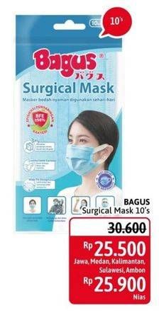 Promo Harga BAGUS Surgical Mask 10 pcs - Alfamidi