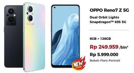 Promo Harga OPPO Reno7 Z 5G 8GB + 128GB  - Erafone