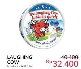 Promo Harga The Laughing Cow Cheese Plain 8 pcs - Indomaret