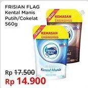 Promo Harga FRISIAN FLAG Susu Kental Manis Putih, Cokelat 560 gr - Indomaret