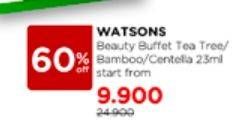 Promo Harga Watsons Beauty Buffet Mask Bamboo, Centelia, Tea Tree 1 pcs - Watsons