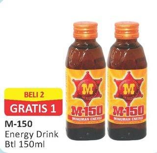 Promo Harga M-150 Energy Drink per 2 botol 150 ml - Alfamart
