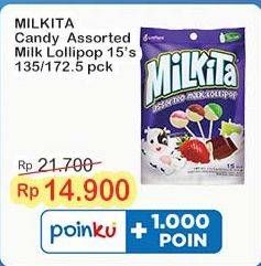 Promo Harga Milkita Milkshake Candy Assorted 172 gr - Indomaret