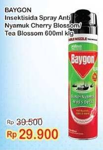 Promo Harga BAYGON Insektisida Spray Cherry Blossom, Tea Blossom 600 ml - Indomaret