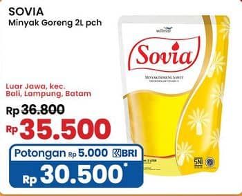 Promo Harga Sovia Minyak Goreng 2000 ml - Indomaret